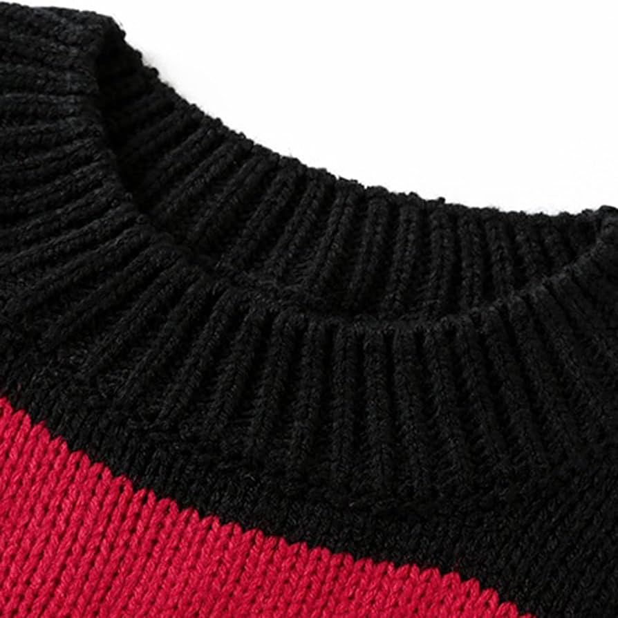 289マンシングウェア◆セーター 長袖ニット Mサイズ 赤x黒系レッドxブラック 289マンシングウェア◇セーター 長袖ニット Mサイズ 赤x黒系レッドx